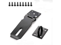 Pestillo de puerta de acero inoxidable negro Kofihety de 4 pulgadas