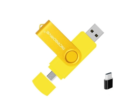 Pen USB SLOWMOOSE 3 en 1 Multifuncional Otg (Rosa - 128 GB)