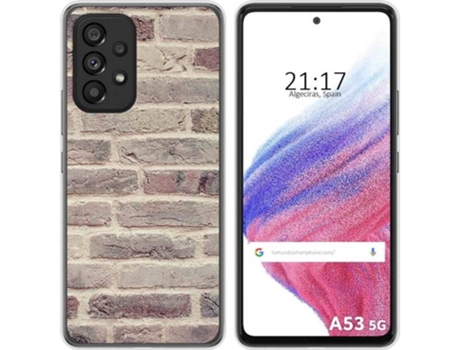 Carcasa para Samsung Galaxy A53 5G TUMUNDOSMARTPHONE Dibujos Ladrillo 01 Multicolor