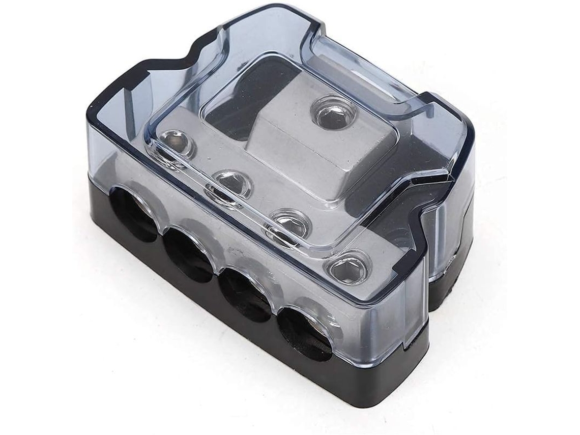 Bloque De Distribución De Energía Para Automóvil Con Conector De Entrada De Calibre 1/0 Y Terminal De Salida De Potencia De Calibre 4.