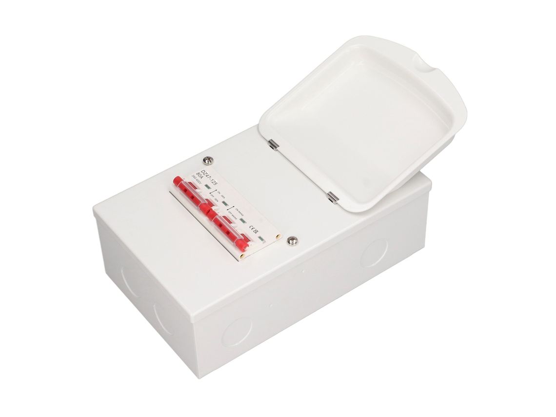 Guía de protección contra fugas de la caja de distribución de energía dual con interruptor de conmutación de red para generador montado en riel de 240-400 V 80 A