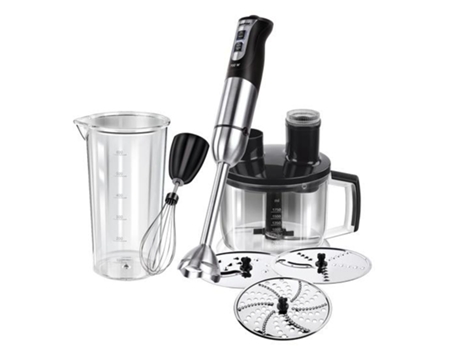 Licuadora Mpm Mbl-11 1,75 L Varita Mágica 800 W Negro Acero Inoxidable Transparente