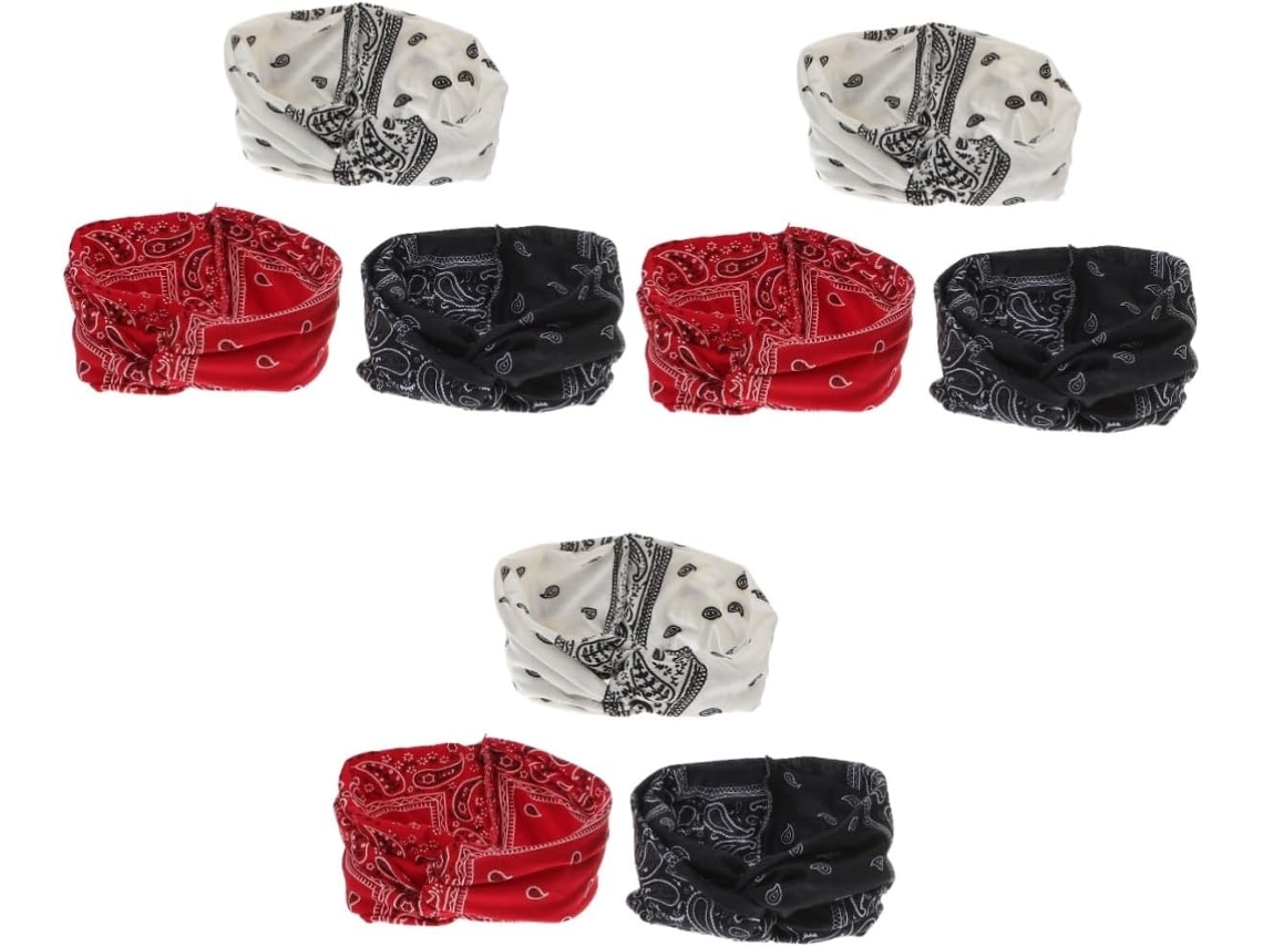 9 Piezas De Diademas De Poliéster Y Spandex Para Mujer