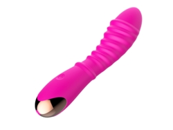Vibrador De Masaje De Hilo De 10 Frecuencias Para Mujer (rosa Roja)