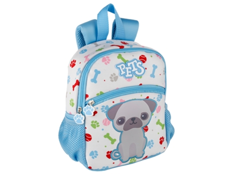 Mochila TOYBAGS Pets Bull Dog (Poliéster - Multicolor - 26 x 21 x 9 cm)