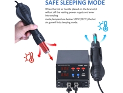 Estación De Soldadura Smd 8206 De 800 W, Calentamiento Rápido, Pistola De Calor 3 En 1, Interfaz Usb.