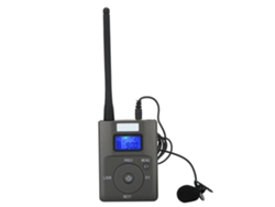 Transmisor Fm Inalámbrico Portátil De Baja Potencia Con Adaptador De Radio Estéreo De 3,5 Mm Para Radiodifusión.