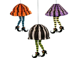 Adornos de ropa de Halloween Falda Zapatos altos Papel de panal Decoración del hogar Envuelto