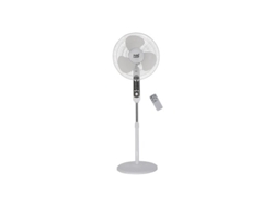 Ventilador De Pie Calma blanco 3 velocidades 45w.3 Aspas 43 D con Remoto.temporizador 0,5h-7,5h FABRILAMP