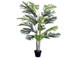 Palmera Artificial De 150 Cm En Jarrón De Musgo Para Decoración De Interiores En Una Sala De Estar U Oficina, Ø18x150 Cm, Verde.