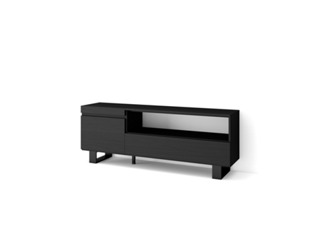 Mueble TV Televisión 150x57x35cm Para TV hasta 65 Diseño industrial Negro