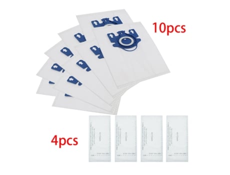 10 unids/lote para aspiradora sintética Miele tipo Gn Deluxe y 4 filtros S2 S5 S8 C1 C3 Hepa bolsas de polvo para aspiradora con filtros