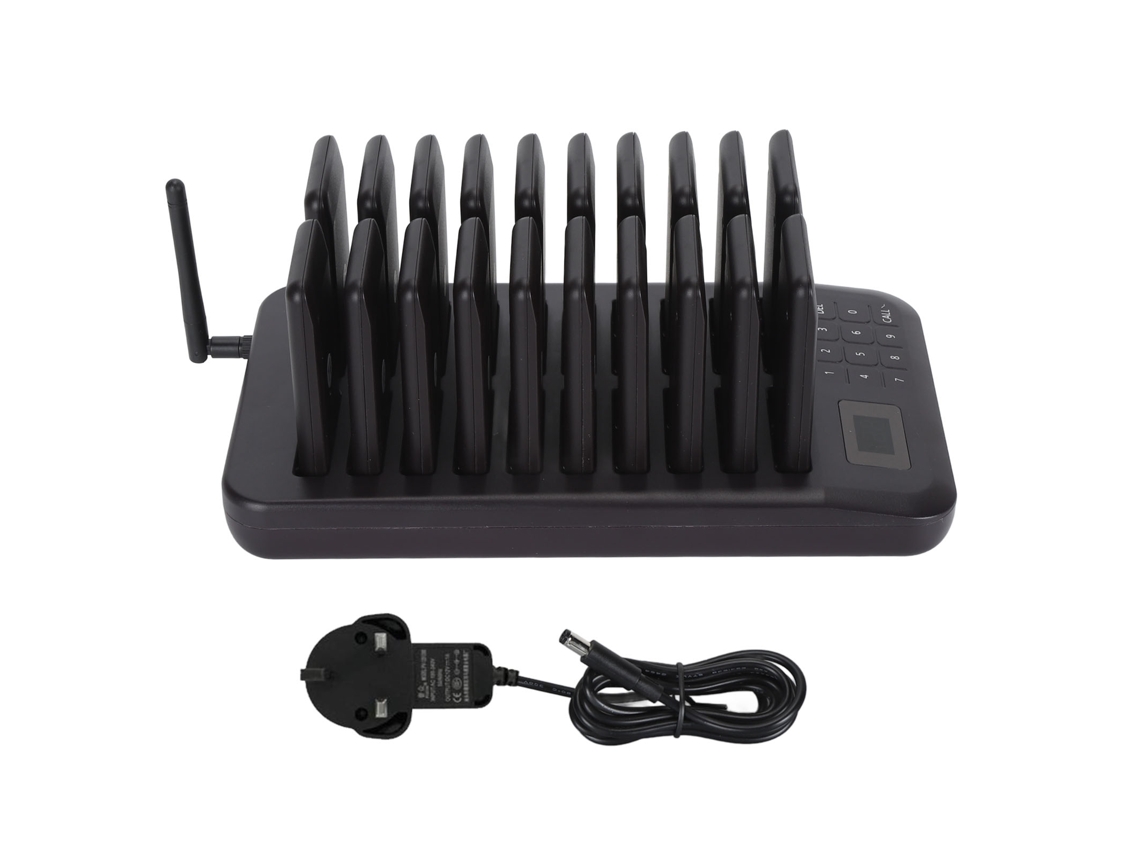 Sistema de búsqueda Coaster, 20 localizadores Coaster, sistema de búsqueda inalámbrico de largo alcance con zumbador vibratorio y luz intermitente para restaurante y banco.