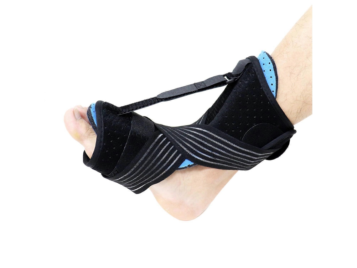 Rebe-splint Nocturno Para Fascitis Plantar Ajustable Con Pelota De Masaje Y Correa Elástica Azul Negro