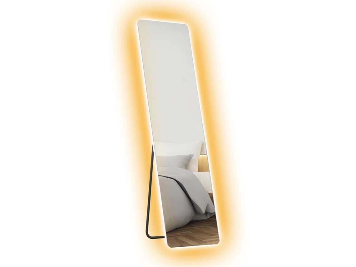 Espejo De Cuerpo Entero Con Luz Led 150x40 Cm Con Iluminación De 3 Colores Función De Memoria Transparente