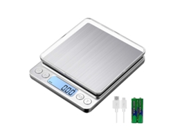 Pequeña Báscula De Cocina Con Carga Usb, Minibáscula Electrónica Para Alimentos, 1kg/0.01 Gertiz