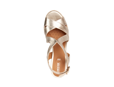 Sandalias de Tacón de Mujer GEOX Piel Plateado (40)