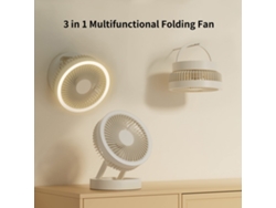 Ventilador portátil plegable con luz recargable Kexi Sh m1