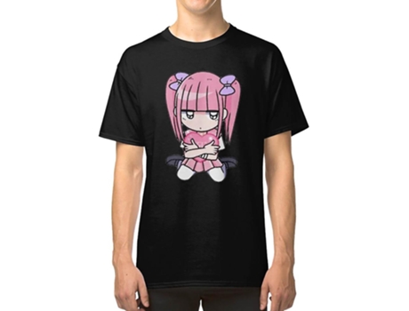 Camiseta ROCKINSTONE Menhera Chan Algodón para Hombre (2XL)