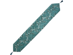 Camino De Mesa Elegante Y Moderno De Poliéster Verde Estilo Chino Para La Decoración De La Mesa.