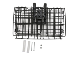 Cesta De Bicicleta De Hierro Negro, Plegable, De Montaje Delantero, Accesorio Resistente Para Bicicleta, 1300 G