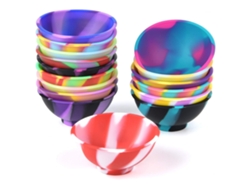 Juego de 12 recipientes de silicona para uso doméstico, colores surtidos, 67 mm x 50 mm Mdug