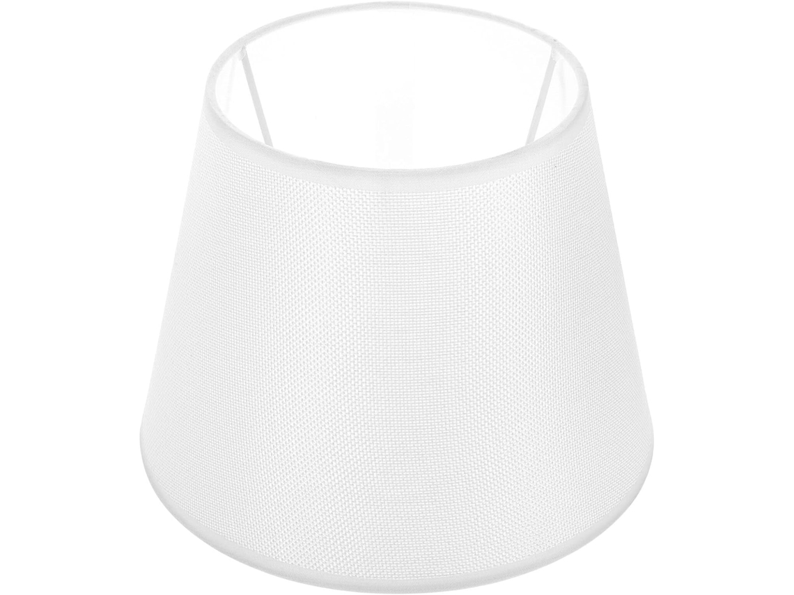 Lámpara De Mesa De Tela E27 Para Sala De Estar, Color Blanco.
