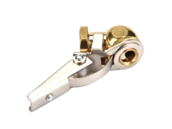 Válvula de aire de latón para neumáticos de 1/4'' sin clip. Apta para coches, motocicletas y vehículos eléctricos.
