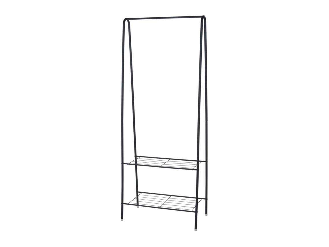 Perchero metálico con 2 baldas H.152cm WELLHOME