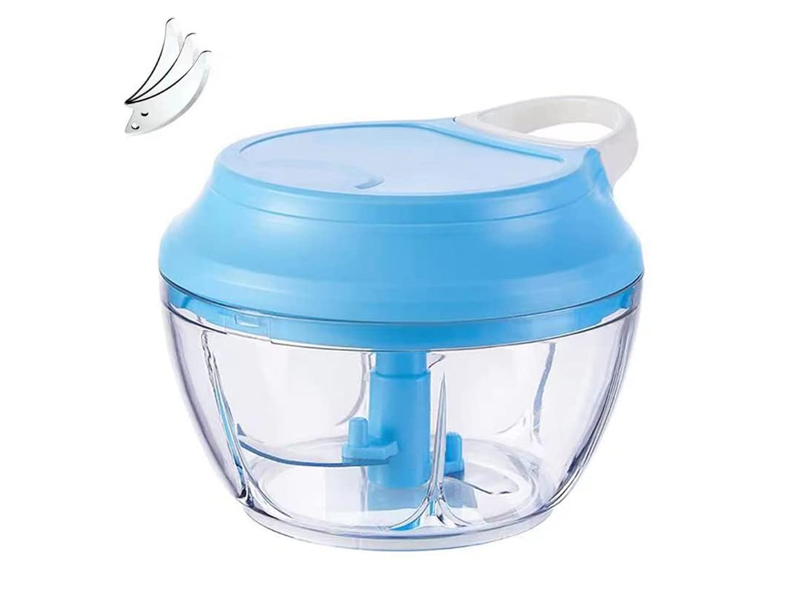 KOFIHETY Picadora de ajo manual - Con cable, para verduras y frutos secos