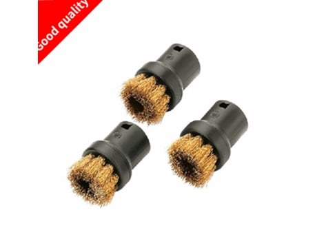 3 unids/lote cepillo limpiador a vapor cepillo redondo con accesorio raspador para Karcher Sc952 Sc1020 Sc1052 Sc1122 Sc1125 Sc1402 Etc.