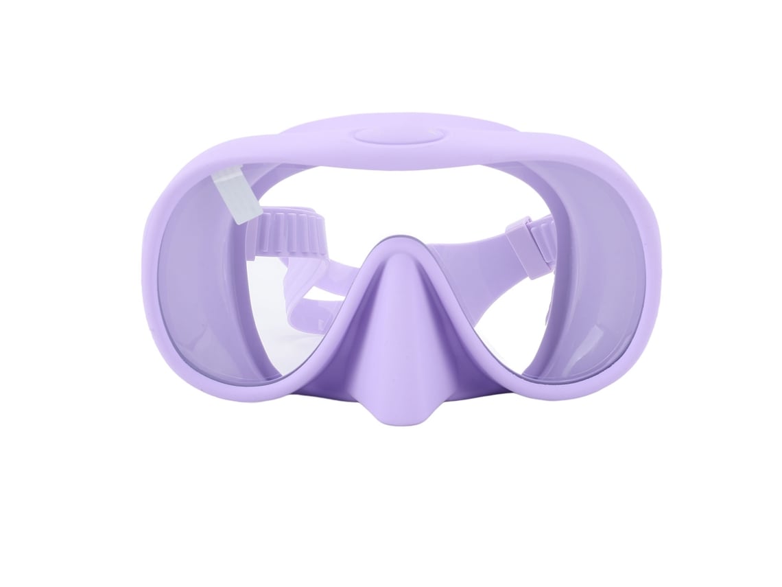 2026rebe-gafas De Buceo Plegables De Silicona Con Vista Grande Vidrio Templado Antideslumbrante Portátiles Morado Taro