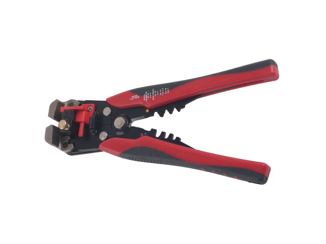 Alicates 3 En 1 Para Crimpar, Pelar Y Cortar, Con Mango Rojo, Fabricados En Acero De Alto Carbono De 0,2 A 6,0 Mm².