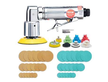 VEVOR Kit lijado de aire 58PCS 1/2/3 . Lijadora de aire orbital aleatoria pulido 15000r/min