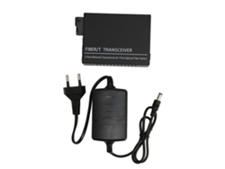 Transceptor De Fibra Monomodo Tx1310nm Rx1550nm 25km Convertidor Ethernet Puerto Metálico Sc