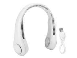 V Entilador De Pescoço (design Sem Lâminas, Resfriamento Por Ar) Mini Usb Portátil Elétrico Ventilador De Pescoço Pendurado Cinza Popular
