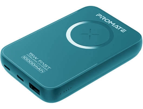 Power Bank Inalámbrico PROMATE Powermag-10+ MagSafe 15W Azul