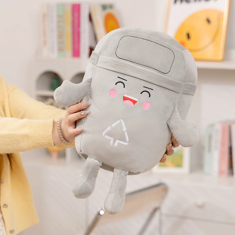 (gris 30cm) Funda De Almohada Decorativa De Tela Para Clasificar Basura De Adultos