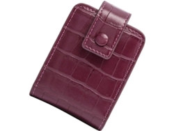 Mini Neceser De Maquillaje Con Espejo, Rojo Oscuro, Compacto, Para Mujer, Ideal Para Viajes.