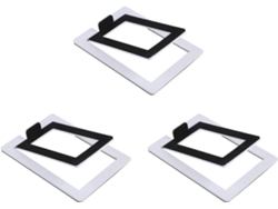 Soporte de sobremesa para altavoces de audio activos, metálico, para modelos Yu4 y similares, blanco. SFUSHOS (2 unidades)