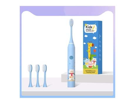 Cepillo de dientes eléctrico XM Sonic con temporizador inteligente y cerdas suaves para niños de 3 a 12 años