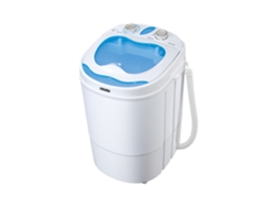 Mini Lavadora Centrifugadora Portátil, 3kg Lavado, Pograma Lavado 15m, Ideal Camping Caravanas Mesko Ms 8053 Blanco/azul