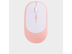 Ratón inalámbrico silencioso para juegos Yizhood, recargable, Bluetooth 2.4G, USB, para portátil, iPad y teléfono, color rosa