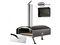 Succebuy Horno De Pizza Al Aire Libre 304,8mm Portátil De Acero Inoxidable Barbacoa