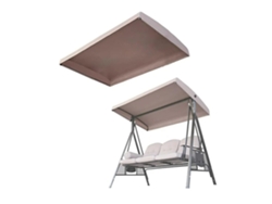 TRUYUETY Capa De Substituicao Para Balanco Exterior 2 3 Lugares, Capa De Protecao Para Balanco De Aluminio, Tecido De Poliester Resistente Ao Sol E Chuva (tama