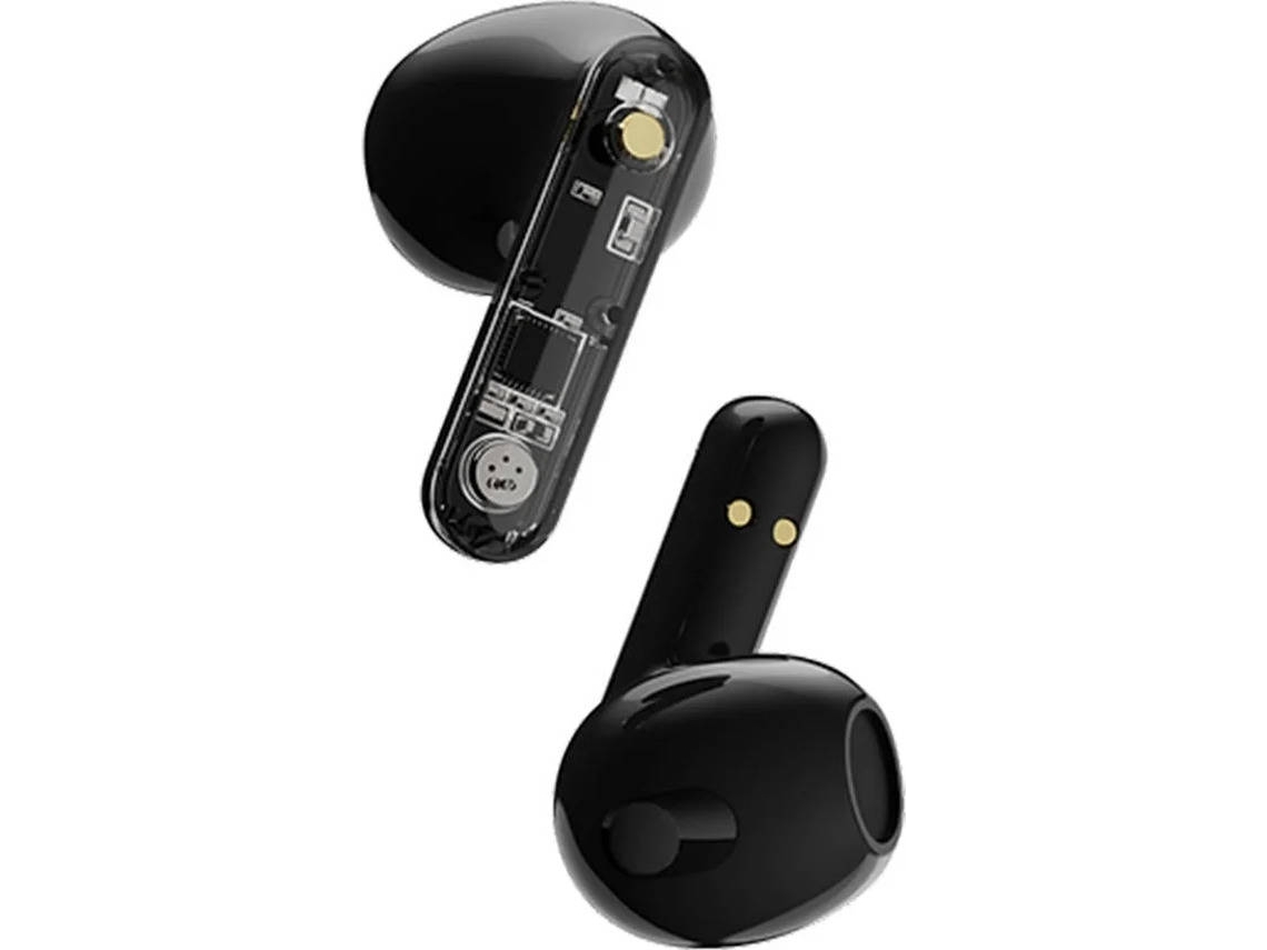 Auriculares Bluetooth True Wireless STREETZ T150 (In Ear - Micrófono - Negro)