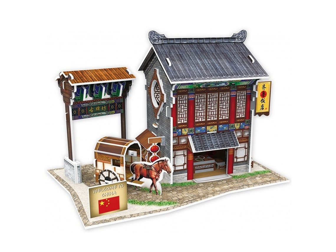 Rompecabezas 3d, Estilo Mundial, Hotel Qilu Grand De China, 17x11x10cm.