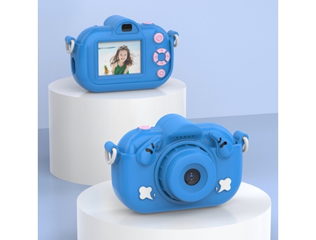 TRUMTW 501 Cámara Infantil Tarjeta 32G Azul