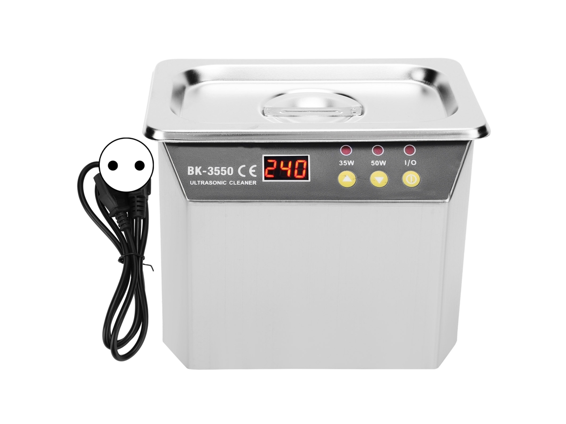 Lavadora Ultrasónica De Alta Potencia De 0,8 L Para Joyas, Relojes Y Anillos Con Pantalla Led, Control Inteligente, Enchufe Europeo, 220 V Bk-3550