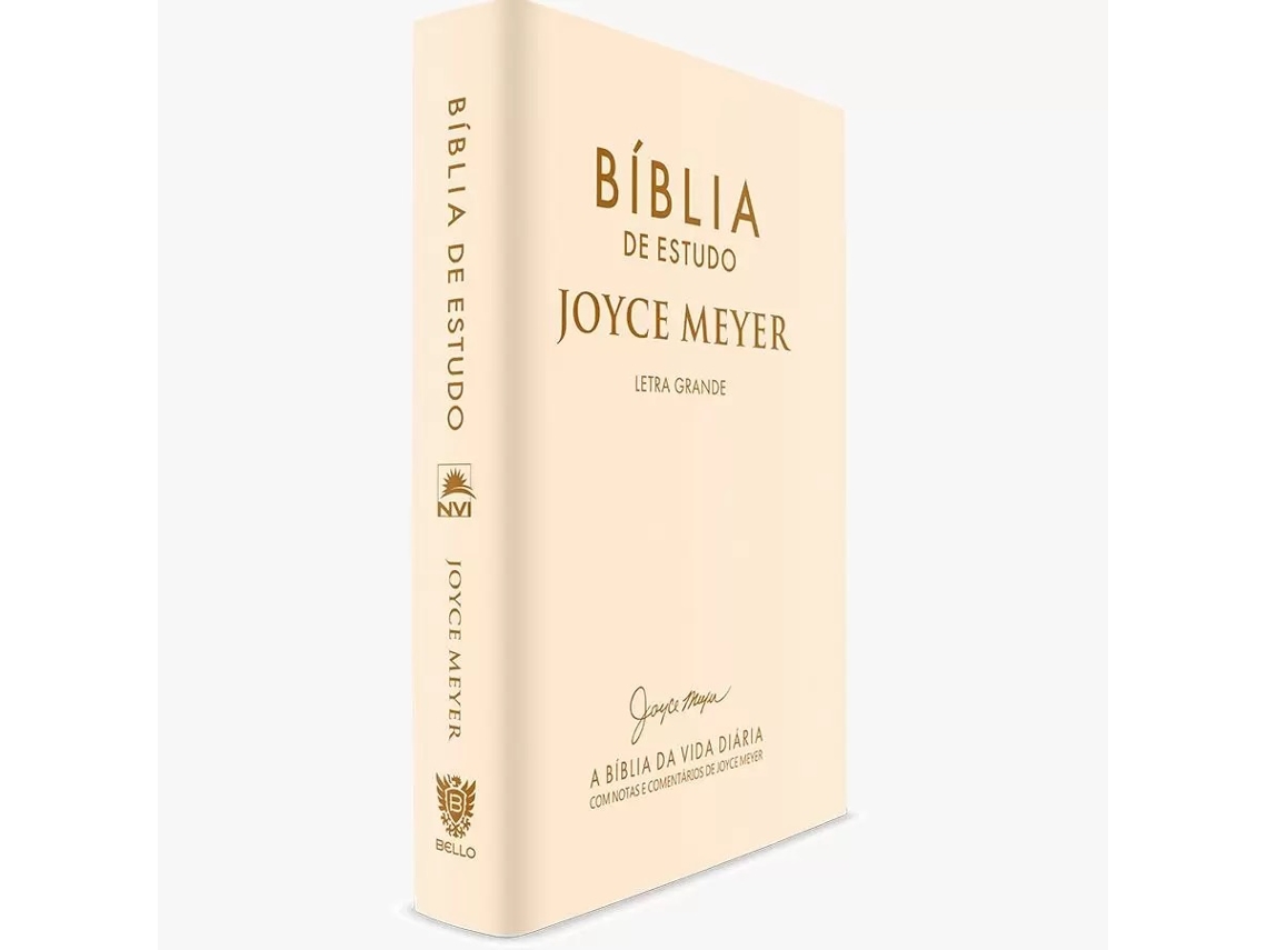 Libro Biblia De Estudo Joyce Meyer Dourada Letra Grande de Joyce Meyer (Portugués)